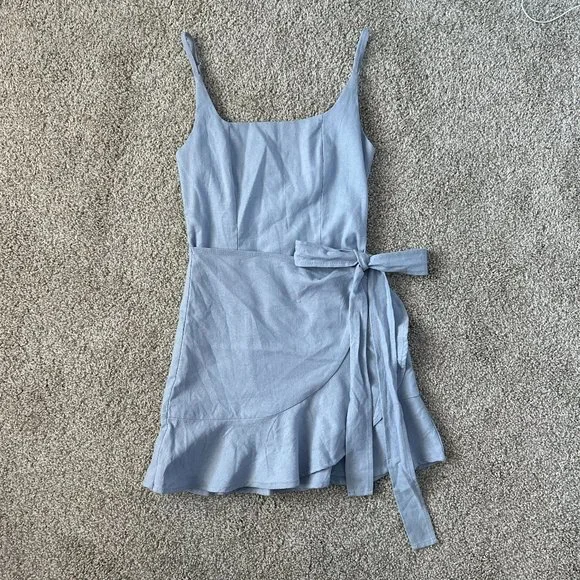 cottage hill mini dress princess polly Cottage Hill Mini Dress Baby Blue on Covet